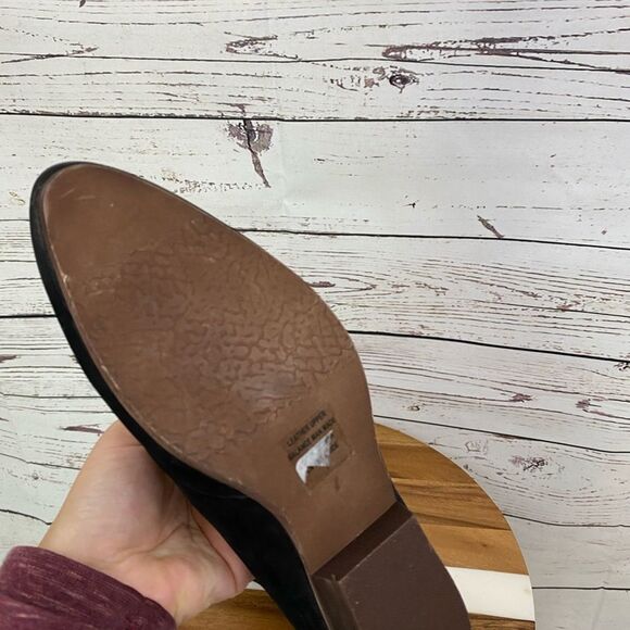 Anthropologie Seychelles Suede Booties Chelsea Boots Size 7 - Picture 8 of 8